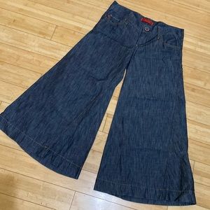 COPY - Level 99 super wide leg low rise ankle jean